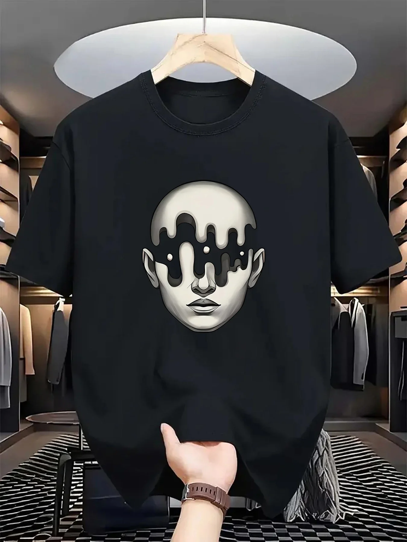 Creative robot pattern printed Tshirt,casual and sporty,versatile style.Men's summer short-sleeved round-neck Tshirt 100% cotton
Creative robot pattern printed Tshirt,casual and sporty,versatile style.Men's summer short-sleeved round-neck Tshirt 100% cotton