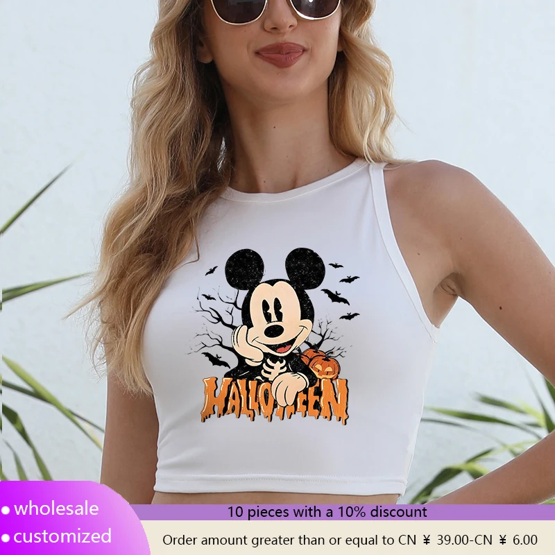 Mickey Crop Top Women Vintage Cartoon Print Sleeveless Beach 2025 Streetwear O Neck Vest Workout Sports Shirts Camis Pattern
Mickey Crop Top Women Vintage Cartoon Print Sleeveless Beach 2025 Streetwear O Neck Vest Workout Sports Shirts Camis Pattern
