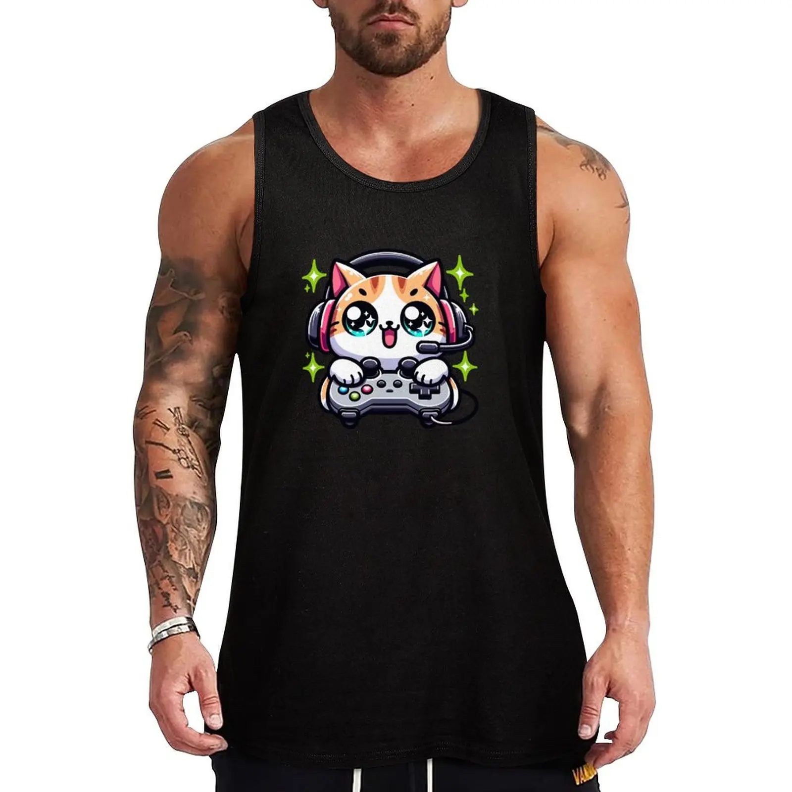 Joystick Journeys: Kawaii Cat's Enchanting Gaming Adventures Tank Top Sleeveless Basic Tee Soft Regular Fit Tank Top
Joystick Journeys: Kawaii Cat's Enchanting Gaming Adventures Tank Top Sleeveless Basic Tee Soft Regular Fit Tank Top