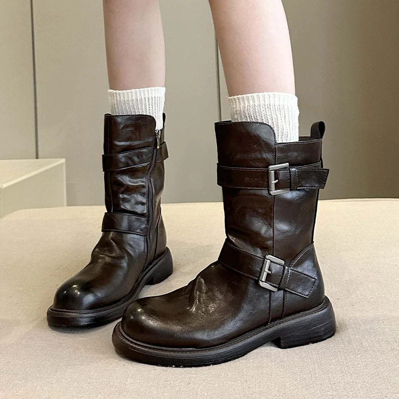 Женские ботильоны на плоской подошве, повседневная кожаная обувь, зимние трендовые короткие ботинки, модные ботинки челси Bucke 2025, обувь для бега и ходьбы
Женские ботильоны на плоской подошве, повседневная кожаная обувь, зимние трендовые короткие ботинки, модные ботинки челси Bucke 2025, обувь для бега и ходьбы