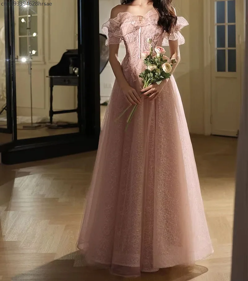 French-style Birthday Stage Evening Pink Suit Women Elegant Graduation Performance Dress Princess Goddess Cosplay Luxury Outfit
French-style Birthday Stage Evening Pink Suit Women Elegant Graduation Performance Dress Princess Goddess Cosplay Luxury Outfit