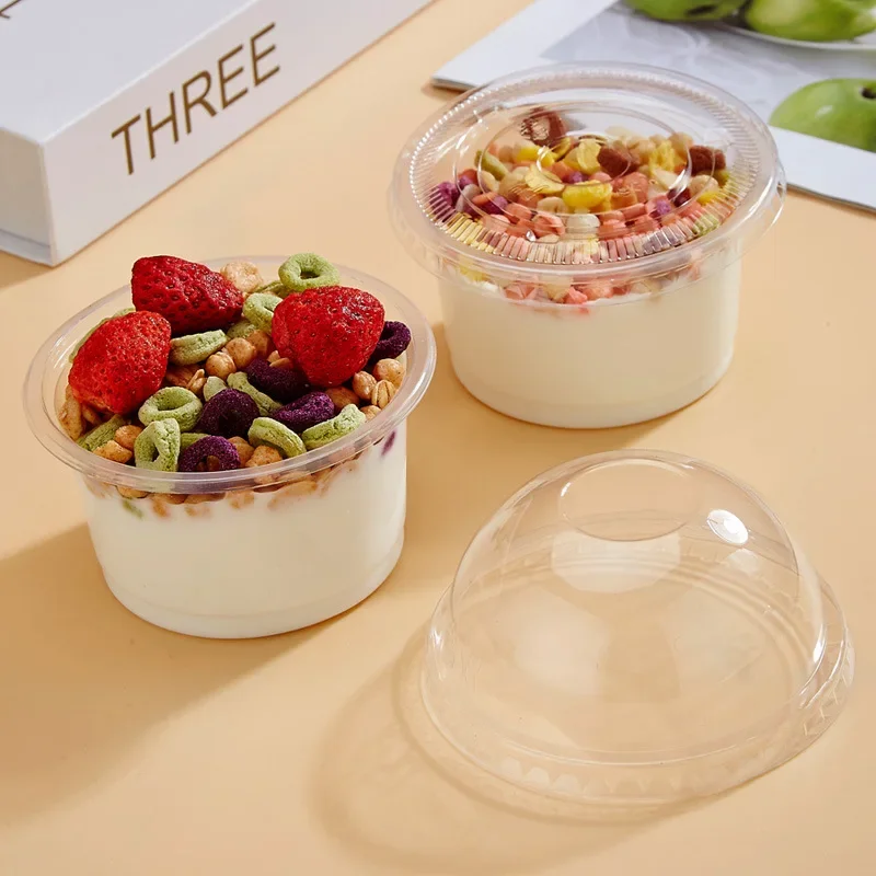 150Pcs 300ML Disposable Salad Cup Transparent Plastic Dessert Cups Bowls Container with Dome/Flat Lids for Ice Cream Cupcake
150Pcs 300ML Disposable Salad Cup Transparent Plastic Dessert Cups Bowls Container with Dome/Flat Lids for Ice Cream Cupcake