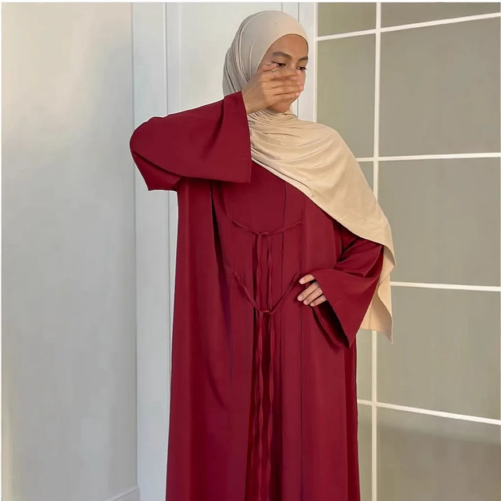 Muslim Women Open Abaya Satin 2 peices Suits Arabic Turkish Party Evening Outfits Kimono Abaya Dress Set Islamic Caftan Vestido
Muslim Women Open Abaya Satin 2 peices Suits Arabic Turkish Party Evening Outfits Kimono Abaya Dress Set Islamic Caftan Vestido