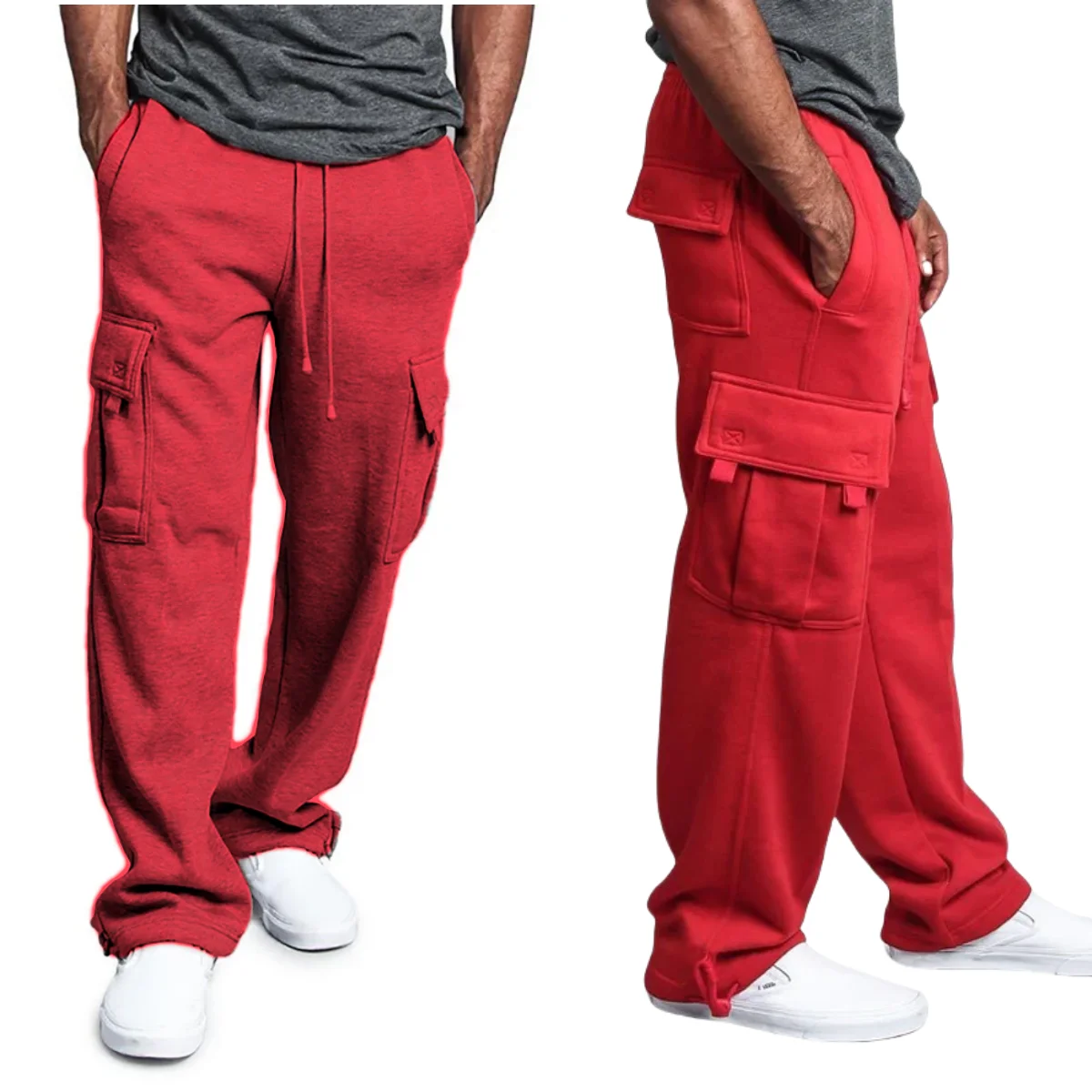 Men's Autumn Sweatpants Straight Fit Joggers for Sports and Streetwear Loose Oversized Drawstring Long Pants Multi-pocket Pants
Men's Autumn Sweatpants Straight Fit Joggers for Sports and Streetwear Loose Oversized Drawstring Long Pants Multi-pocket Pants