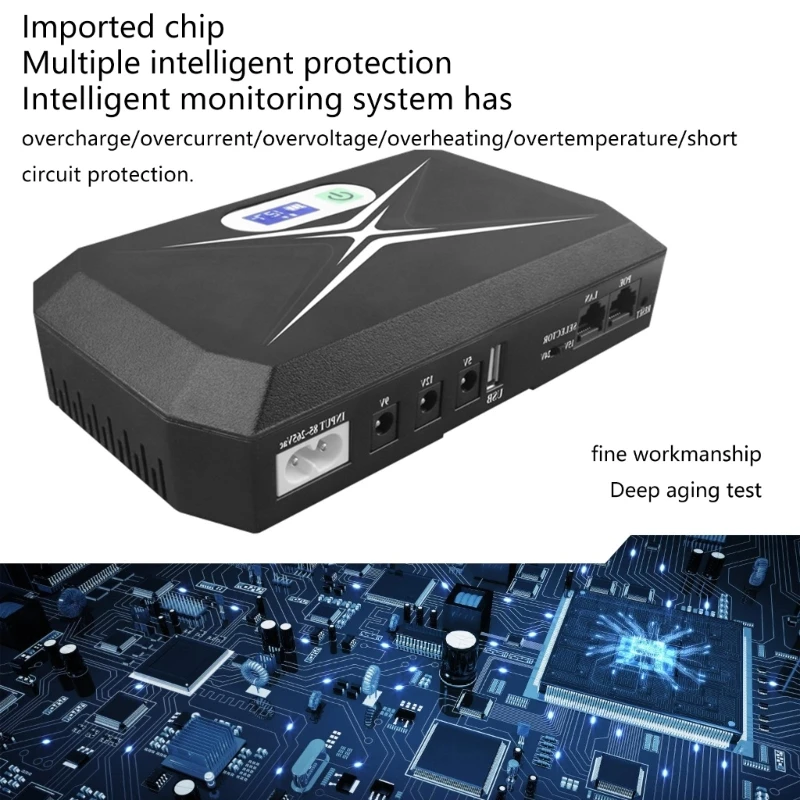 UPS резервная батарея 5V 9V 12V 10400mAh выходной источник непрерывного питания UPS резервный источник питания
UPS резервная батарея 5V 9V 12V 10400mAh выходной источник непрерывного питания UPS резервный источник питания