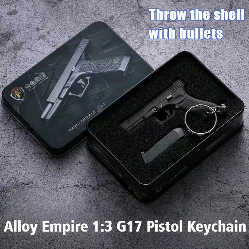 1:3 Alloy Empire GLK G17 Pistol Model Assemble Mini Toy Guns Keychain Toys for Boys Gifts for Adults Office Decoration Figurines
1:3 Alloy Empire GLK G17 Pistol Model Assemble Mini Toy Guns Keychain Toys for Boys Gifts for Adults Office Decoration Figurines