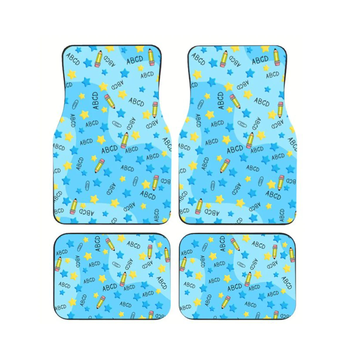 4Pcs ABC Alphabet Pencil Star Print Car Floor Mats Universal Anti-slip Waterproof Auto Foot Carpets Interior Mats For SUV Truck
4Pcs ABC Alphabet Pencil Star Print Car Floor Mats Universal Anti-slip Waterproof Auto Foot Carpets Interior Mats For SUV Truck