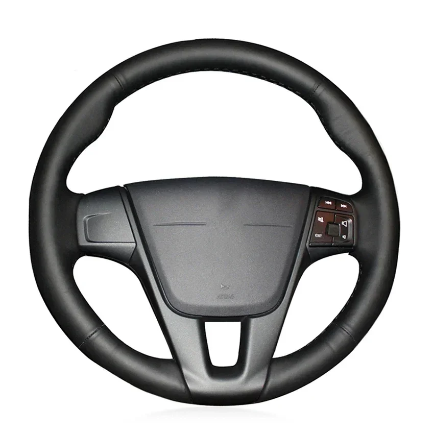 Black Artificial Leather Hand Sewing No-slip Car Steering Wheel Cover for Volvo S60 V40 V60 V70 2014 XC60
Black Artificial Leather Hand Sewing No-slip Car Steering Wheel Cover for Volvo S60 V40 V60 V70 2014 XC60