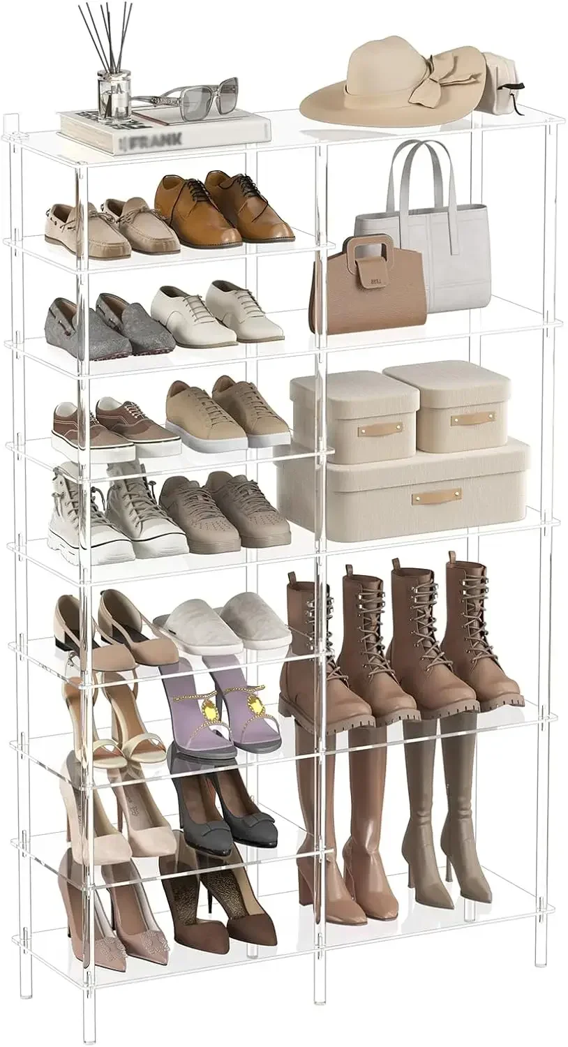 Acrylic Shoe Rack Shoe Organizer Boot Storage Shelf Holds Pairs For Entryway Closet Garage Bedroom
Acrylic Shoe Rack Shoe Organizer Boot Storage Shelf Holds Pairs For Entryway Closet Garage Bedroom