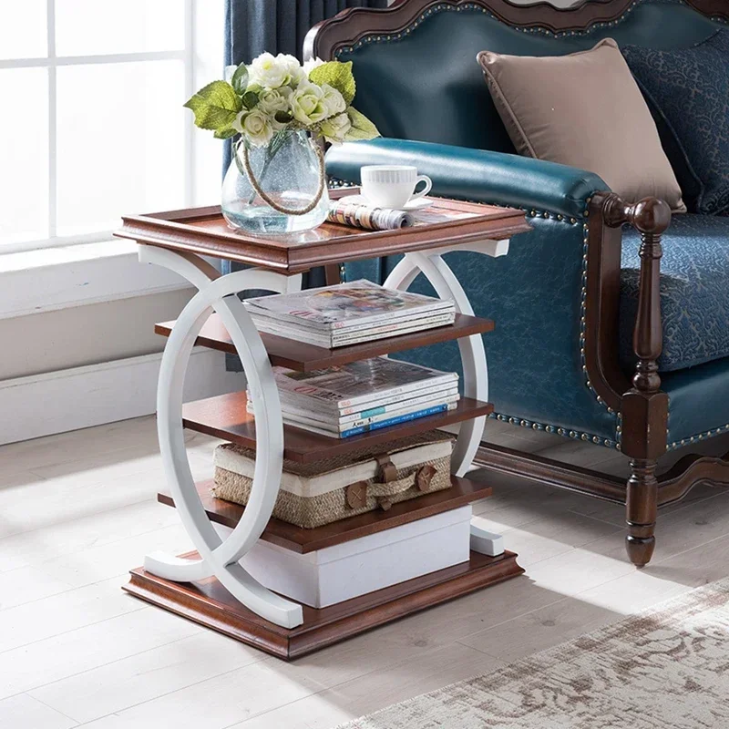 American sofa edge few solid wood shelves, living room magazine display storage rack
American sofa edge few solid wood shelves, living room magazine display storage rack