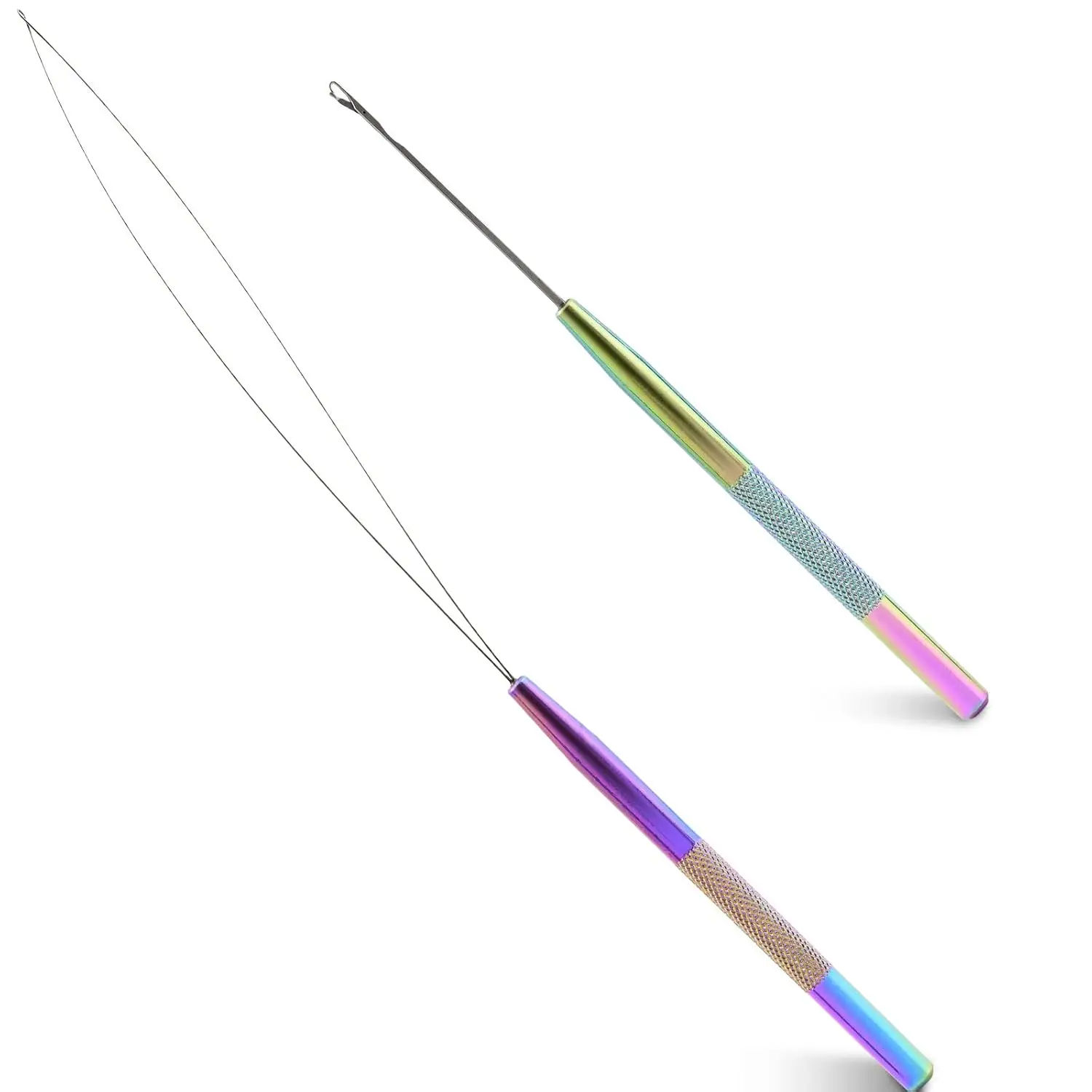 Stainless Steel Hair Extension Tool Kit: Loop Needle, Pulling Hook, Threader & Micro Beads Device for Easy Styling
Stainless Steel Hair Extension Tool Kit: Loop Needle, Pulling Hook, Threader & Micro Beads Device for Easy Styling