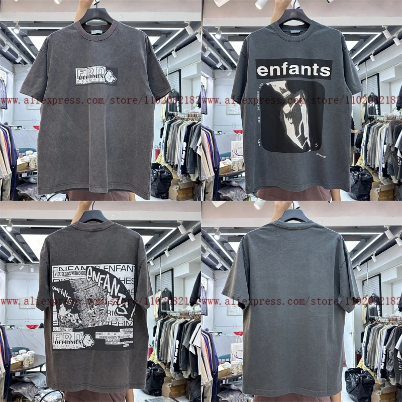 High Street Heavy Fabric T-shirt Men Women Retro Wash Old Short Sleeves Abstract Pattern Letter Printed Tee
High Street Heavy Fabric T-shirt Men Women Retro Wash Old Short Sleeves Abstract Pattern Letter Printed Tee
