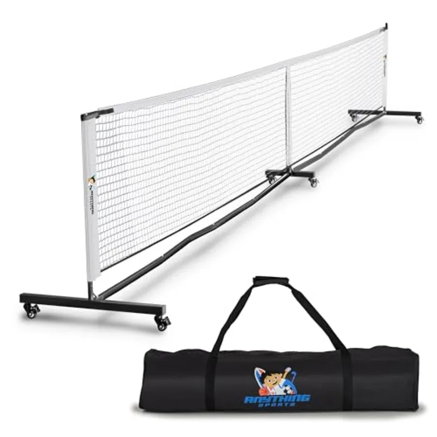 Deluxe Heavy Duty Pickleball Net with Wheels Regulation Size Portable Net System in Gray/Black Heavy-Duty Steel Frame Tournamen
Deluxe Heavy Duty Pickleball Net with Wheels Regulation Size Portable Net System in Gray/Black Heavy-Duty Steel Frame Tournamen