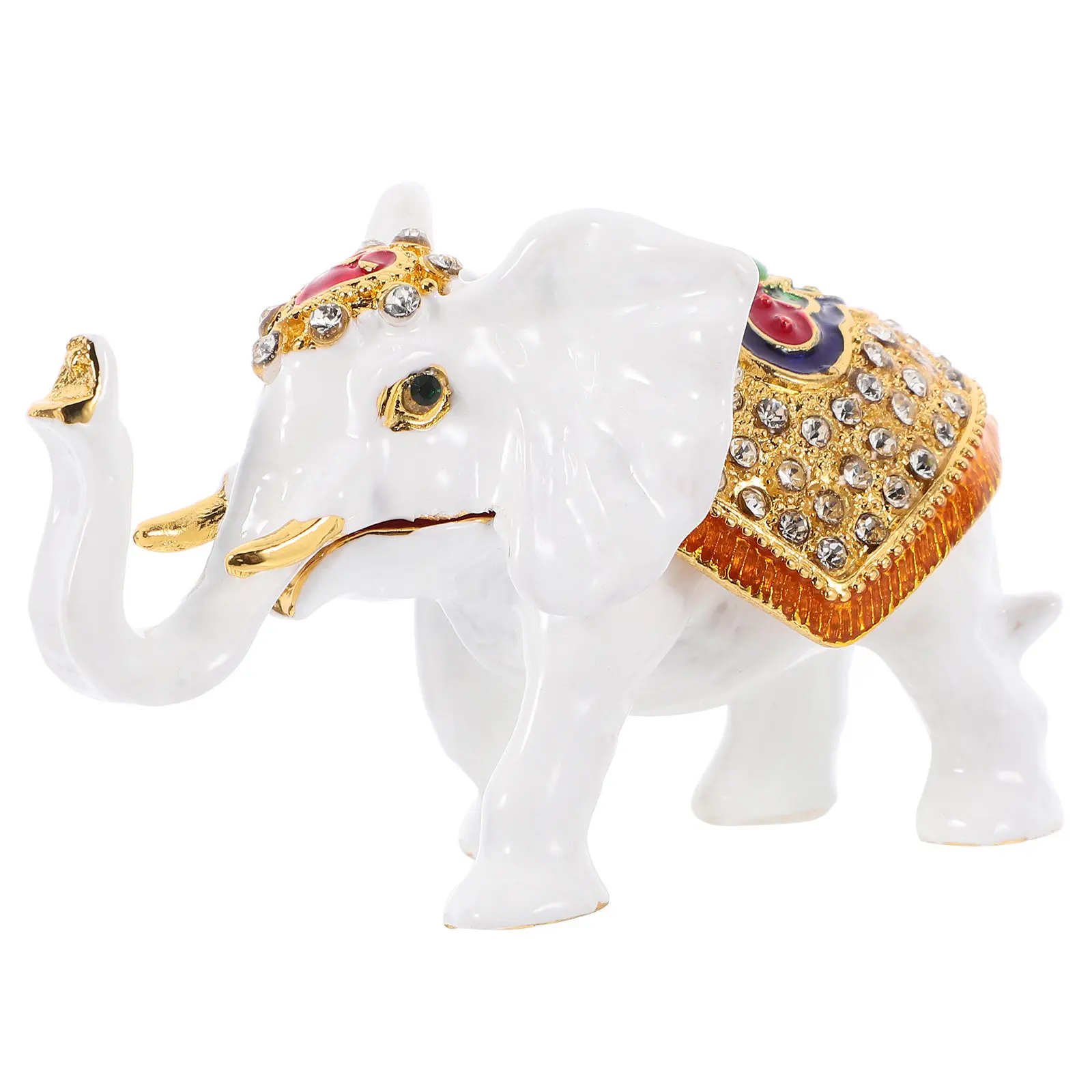 Enamel Elephant Trinket Box Hand Painted Hinged Jewelry Box Mini Ring Necklace Organizer Home Decoration
Enamel Elephant Trinket Box Hand Painted Hinged Jewelry Box Mini Ring Necklace Organizer Home Decoration