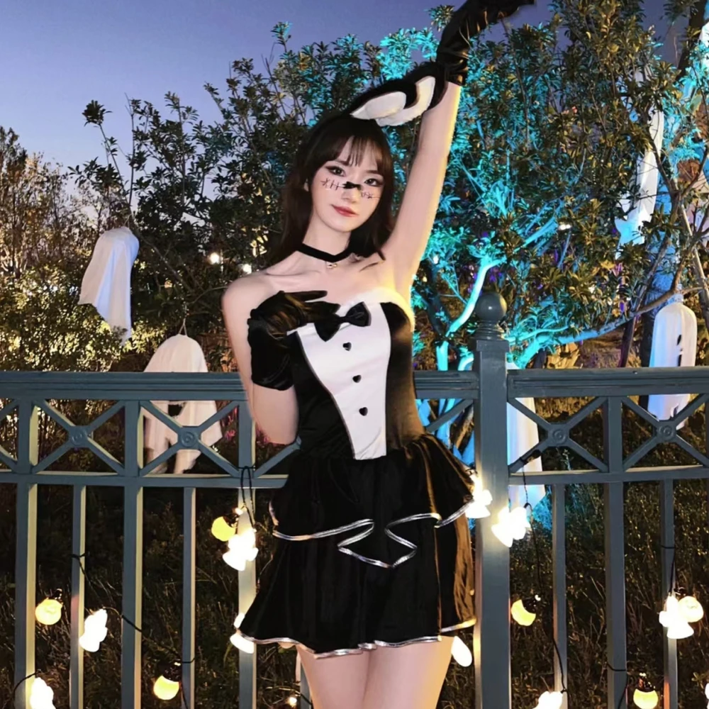 Сексуальный костюм Bla Dr на Хэллоуин, женская юбка больших размеров Ele, скользящая подставка из полиэстера, ролевая игра
Сексуальный костюм Bla Dr на Хэллоуин, женская юбка больших размеров Ele, скользящая подставка из полиэстера, ролевая игра