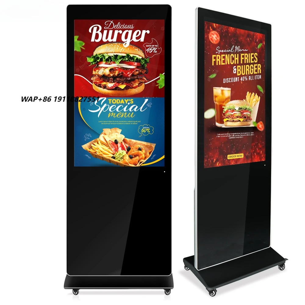 43 Inch Indoor Portable Digital Signage and Display Totem Movable Advertising Media Player Floor Standing LCD Touch Screen Kiosk
43 Inch Indoor Portable Digital Signage and Display Totem Movable Advertising Media Player Floor Standing LCD Touch Screen Kiosk