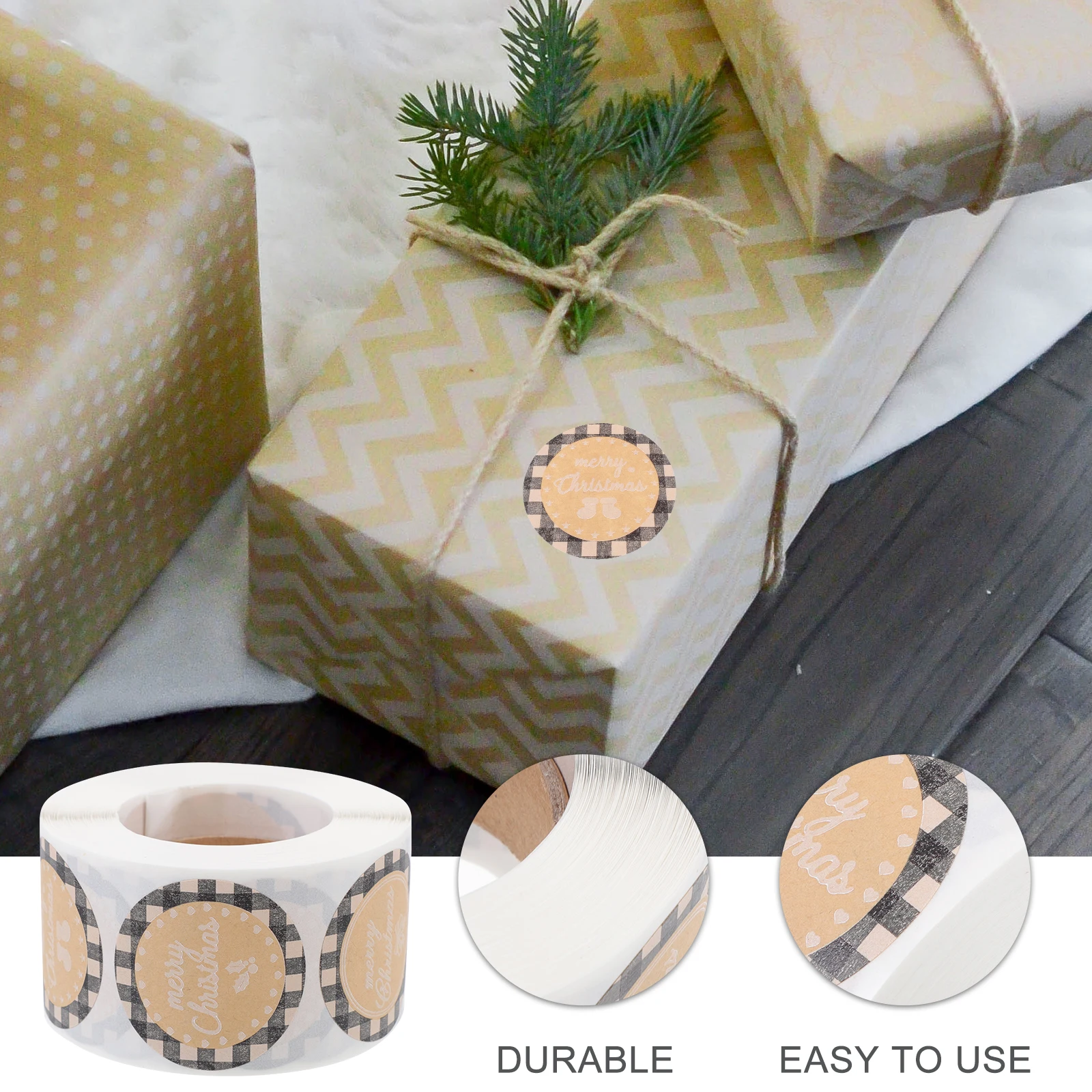 Gift Holiday Label Stickers Christmas Decorations Kraft Paper Xmas Wrapping Writable
Gift Holiday Label Stickers Christmas Decorations Kraft Paper Xmas Wrapping Writable