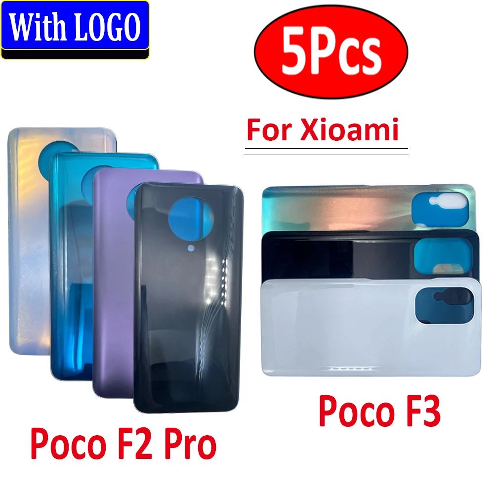 5Pcs,NEW Poco F3 Battery Back Cover Glass Rear Door Replacement Housing Case With Adhesive For Xiaomi Mi Poco F2 Pro With Logo
5Pcs,NEW Poco F3 Battery Back Cover Glass Rear Door Replacement Housing Case With Adhesive For Xiaomi Mi Poco F2 Pro With Logo