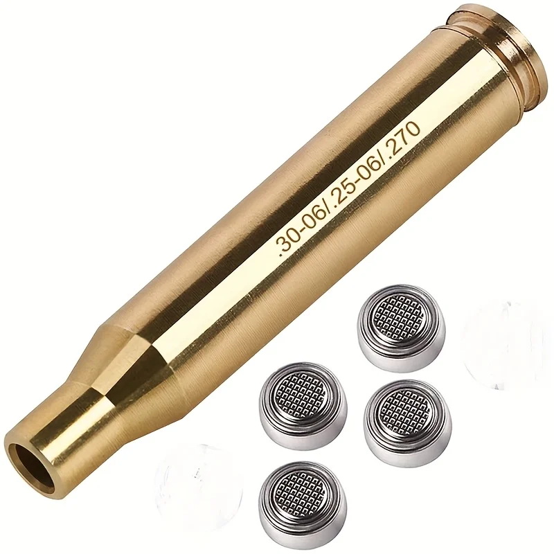 Red Dot Laser Boresighter Brass Bore Sighter for 30-06 Springfield .25-06 / 270
Red Dot Laser Boresighter Brass Bore Sighter for 30-06 Springfield .25-06 / 270