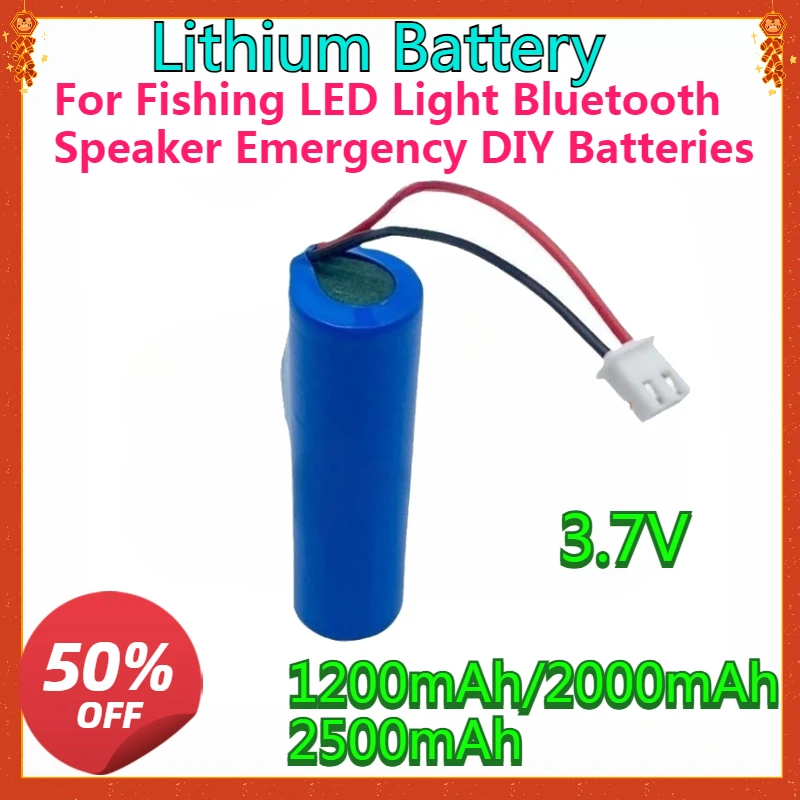 18650 3.7V (XH 2.54Plug) Lithium Battery Pack 2500mAh 2000mAh for Fishing LED Light Bluetooth Speaker Emergency DIY Batteries
18650 3.7V (XH 2.54Plug) Lithium Battery Pack 2500mAh 2000mAh for Fishing LED Light Bluetooth Speaker Emergency DIY Batteries