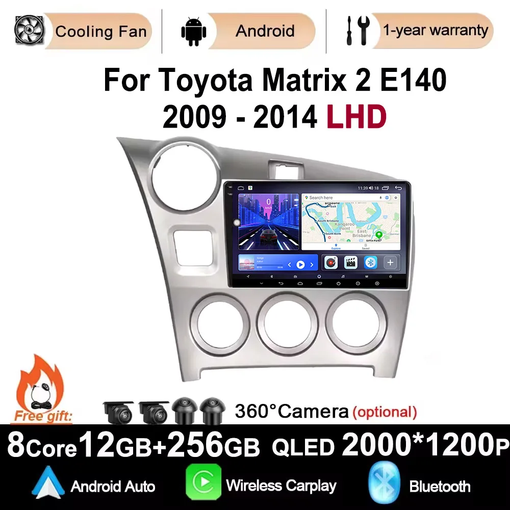9" Android 14 For Toyota Matrix 2 E140 2009 2010 2011 2012 2013 2014 Car Multimedia player GPS Navigation Stereo Radio BT WIFI
9" Android 14 For Toyota Matrix 2 E140 2009 2010 2011 2012 2013 2014 Car Multimedia player GPS Navigation Stereo Radio BT WIFI