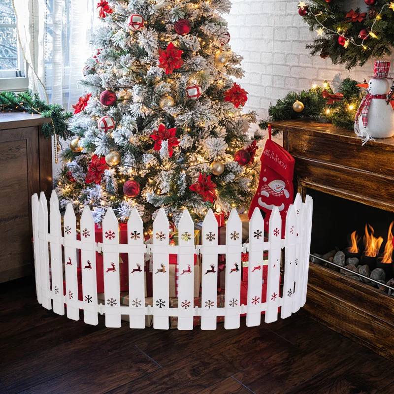 10pcs Christmas Fence Decorations White Plastic Christmas Tree Fence Ornaments for Home Christmas Xmas Tree New Year Party Decor
10pcs Christmas Fence Decorations White Plastic Christmas Tree Fence Ornaments for Home Christmas Xmas Tree New Year Party Decor