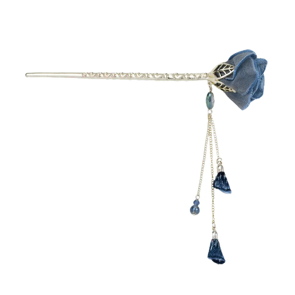 Blue Rose Hairpin Ancient Style Elegant Wedding Accessories Rhinestone Hair Decor Beautiful Stick Women Hair nament
Blue Rose Hairpin Ancient Style Elegant Wedding Accessories Rhinestone Hair Decor Beautiful Stick Women Hair nament