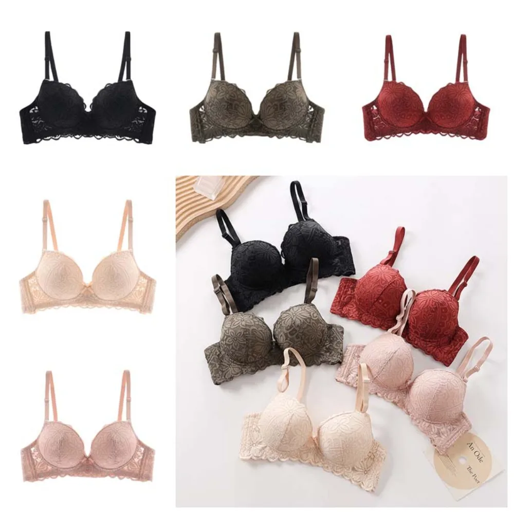 Беспроводной бюстгальтер с глубоким V-образным вырезом со сборками груди, облегающий, антипровисающий, нижнее белье пуш-ап, регулируемое нижнее белье, кружевной бюстгальтер с цветочным принтом
Беспроводной бюстгальтер с глубоким V-образным вырезом со сборками груди, облегающий, антипровисающий, нижнее белье пуш-ап, регулируемое нижнее белье, кружевной бюстгальтер с цветочным принтом