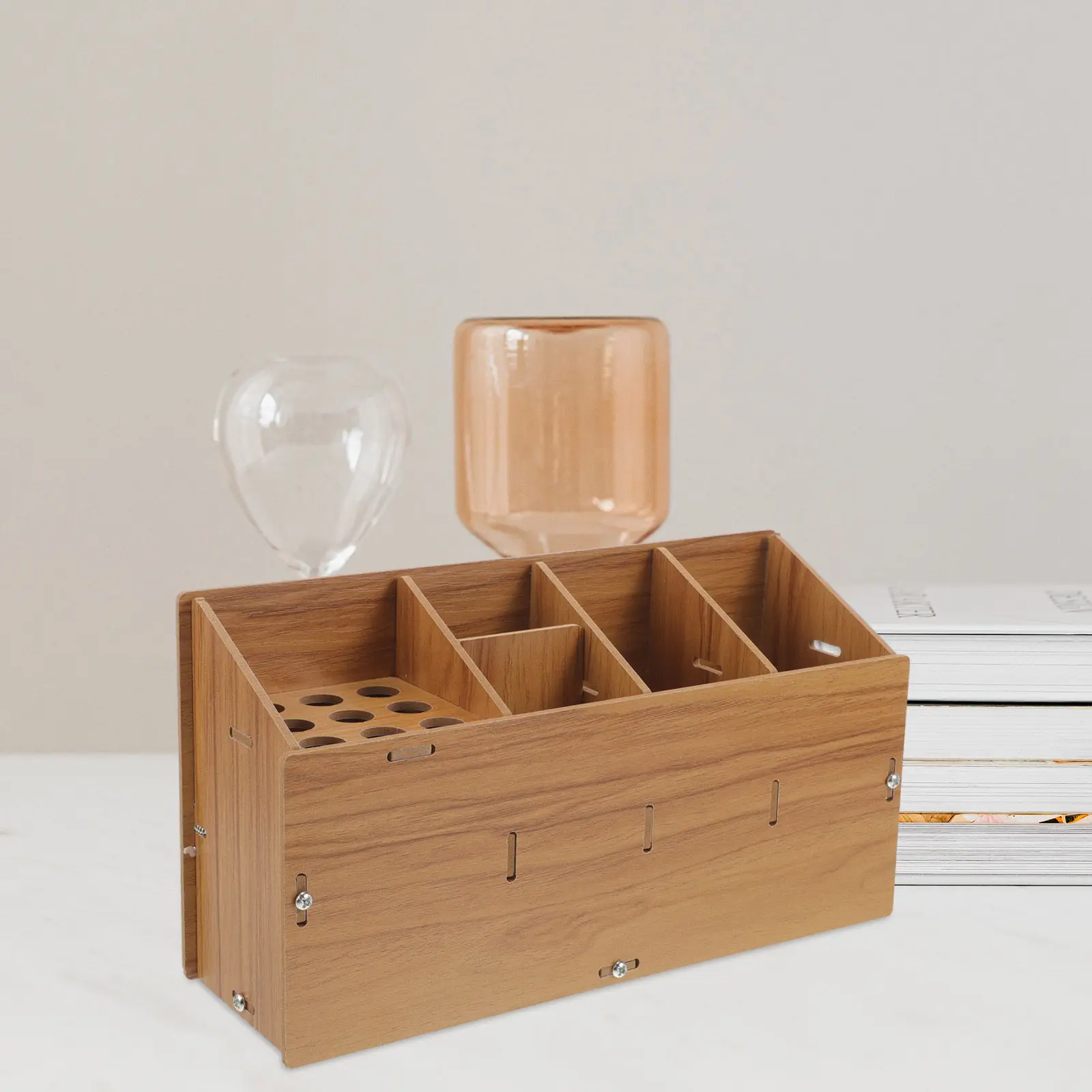 Wooden Hairdressing Tool Organizer Desktop Haircut Shear Comb Storage Box Barber Tools Holder Space Saving Professional Salon
Wooden Hairdressing Tool Organizer Desktop Haircut Shear Comb Storage Box Barber Tools Holder Space Saving Professional Salon