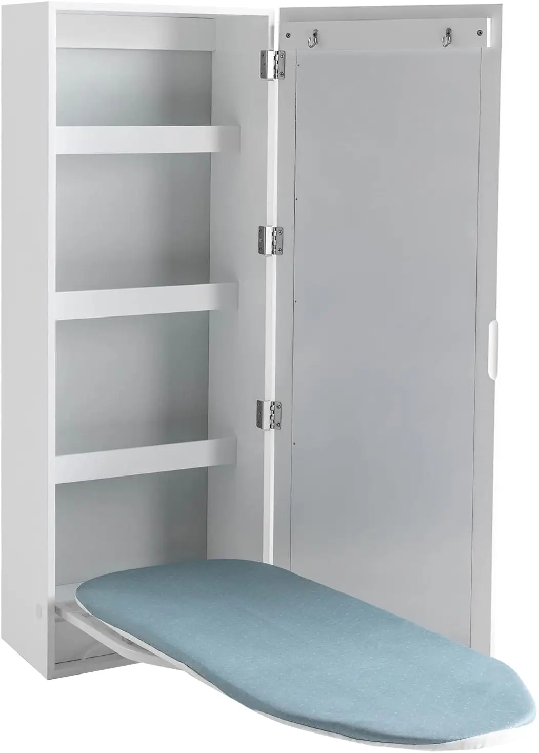 Wall Mounted Ironing Board Cabinet Built In Ironing Board Holder With Storage Shelves Hanging Hooks
Wall Mounted Ironing Board Cabinet Built In Ironing Board Holder With Storage Shelves Hanging Hooks