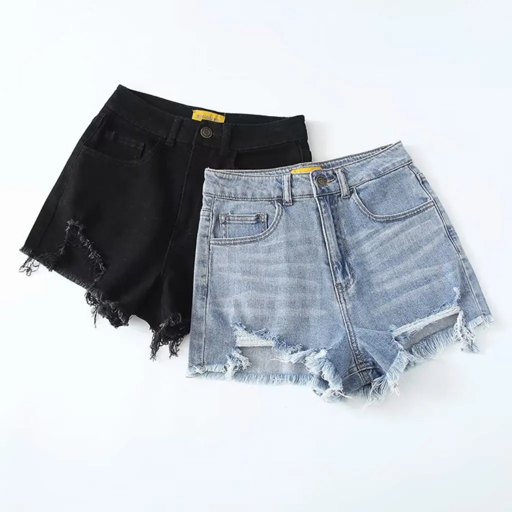 YPFF Women's High Waist Stretch Denim Shorts Summer European American Style Ripped Slimming Washed Rave Wide Leg Hot Pants
YPFF Women's High Waist Stretch Denim Shorts Summer European American Style Ripped Slimming Washed Rave Wide Leg Hot Pants