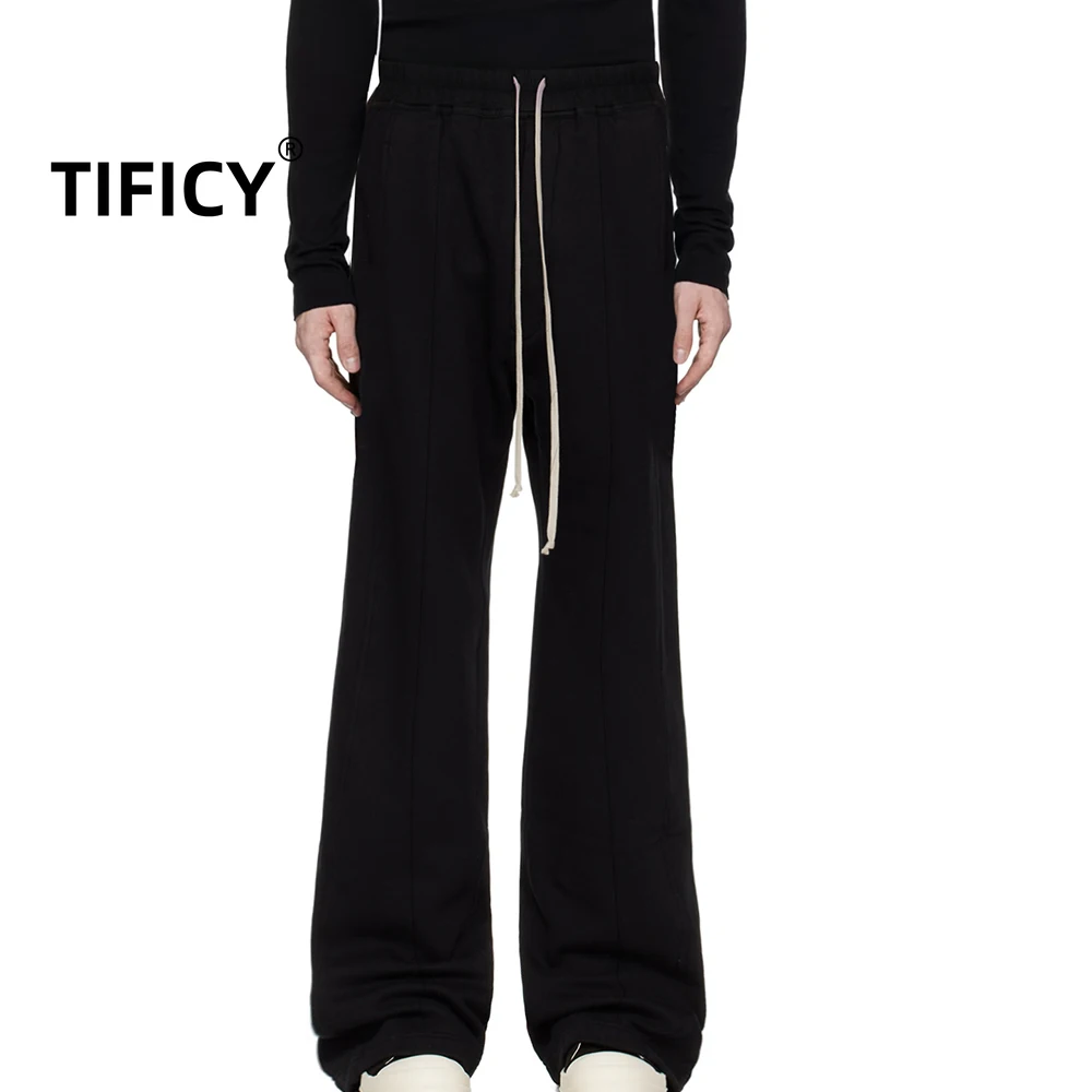 High Street Simple SweatPants Men's Black Straight Leg Heavy Casual American Style Micro Pull Streetwear Pants
High Street Simple SweatPants Men's Black Straight Leg Heavy Casual American Style Micro Pull Streetwear Pants