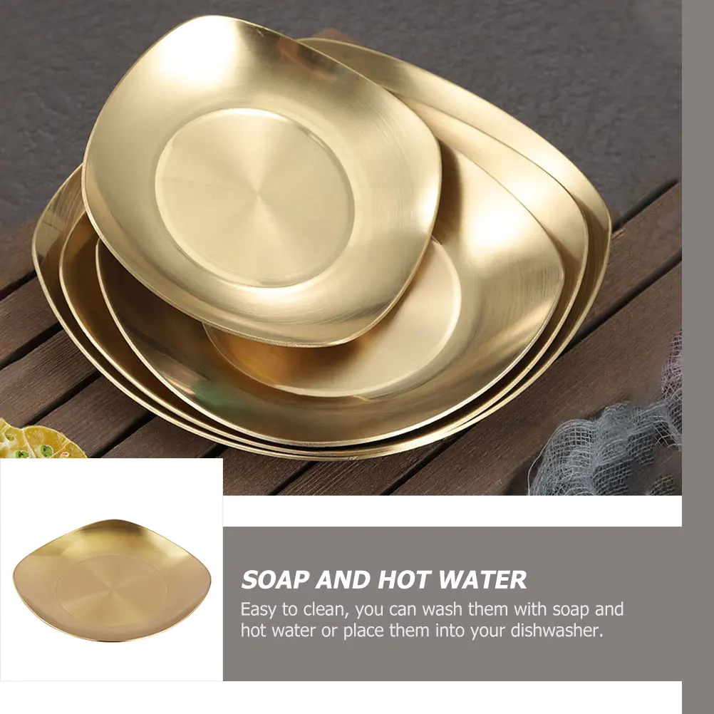 1pc Stainless Steel Side Dish Plate Serving Tray For Home Restaurant Korean Kimchi Pickle Sauce Bowl Kitchen Tableware
1pc Stainless Steel Side Dish Plate Serving Tray For Home Restaurant Korean Kimchi Pickle Sauce Bowl Kitchen Tableware