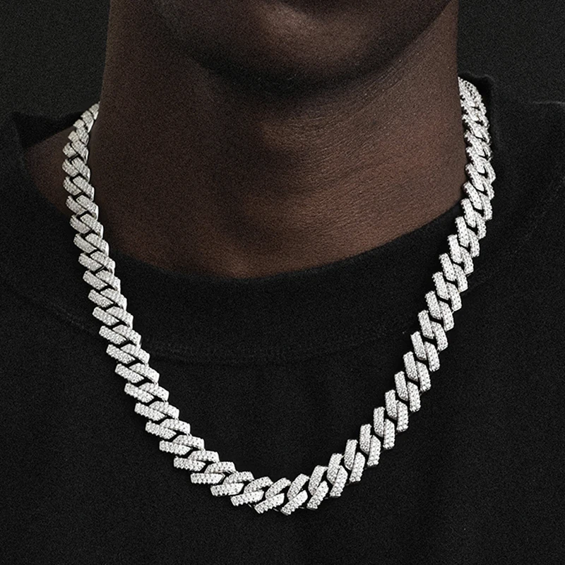 ICE BLING 14MM diamond-shaped diamond Cuba chain full diamond men's necklace full diamond American hip-hop style
ICE BLING 14MM diamond-shaped diamond Cuba chain full diamond men's necklace full diamond American hip-hop style