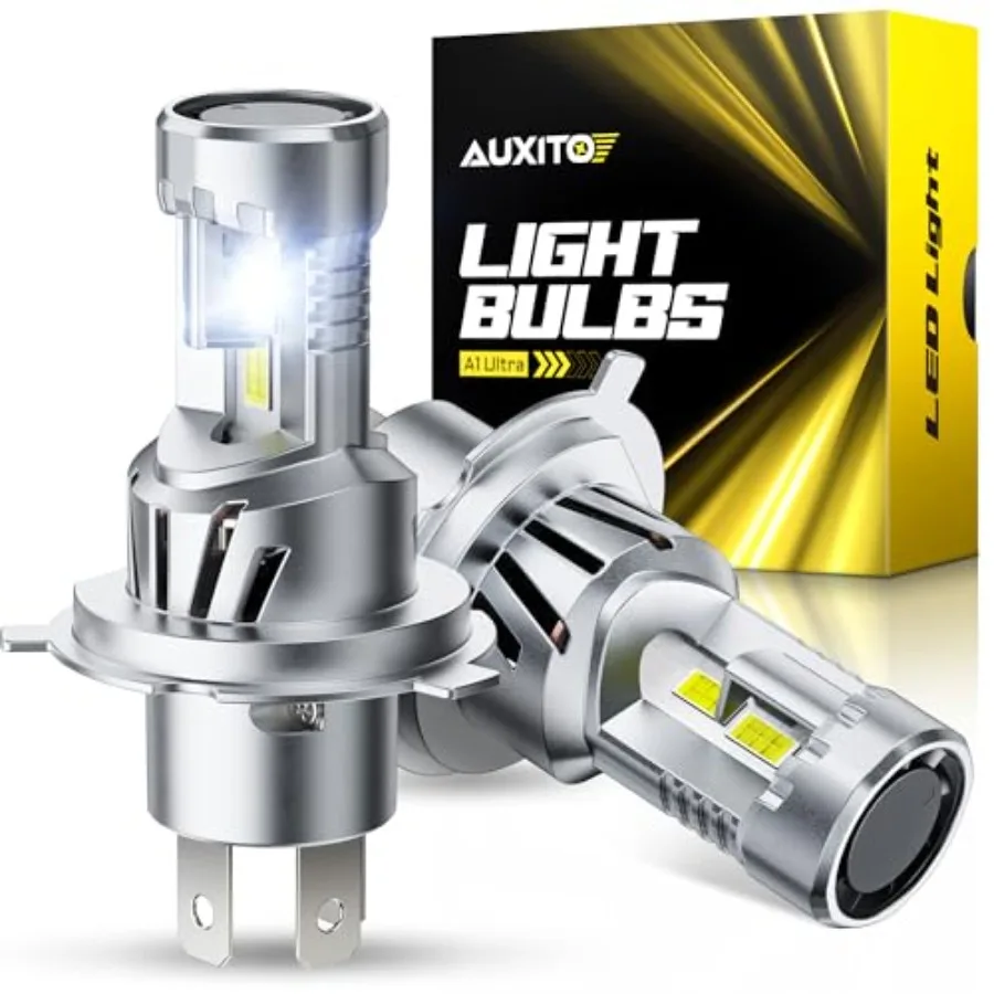 H4 Bulbs 1000% Ultra-Bright 9003 Light Direct Insert 5 Mins Installation 60000Hrs Long Lifespan No Flicker 99% Compatibility Pa
H4 Bulbs 1000% Ultra-Bright 9003 Light Direct Insert 5 Mins Installation 60000Hrs Long Lifespan No Flicker 99% Compatibility Pa