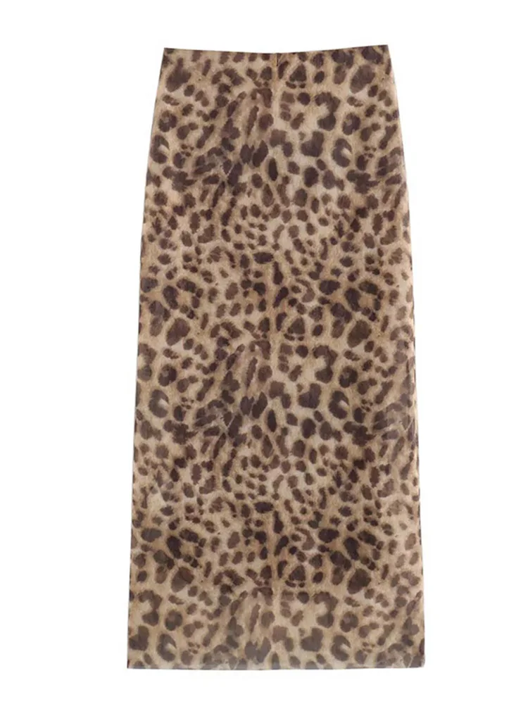 Leopard print chiffon Midi skirt 2025 summer fashion high waisted elastic waistband long skirt street wear women
Leopard print chiffon Midi skirt 2025 summer fashion high waisted elastic waistband long skirt street wear women