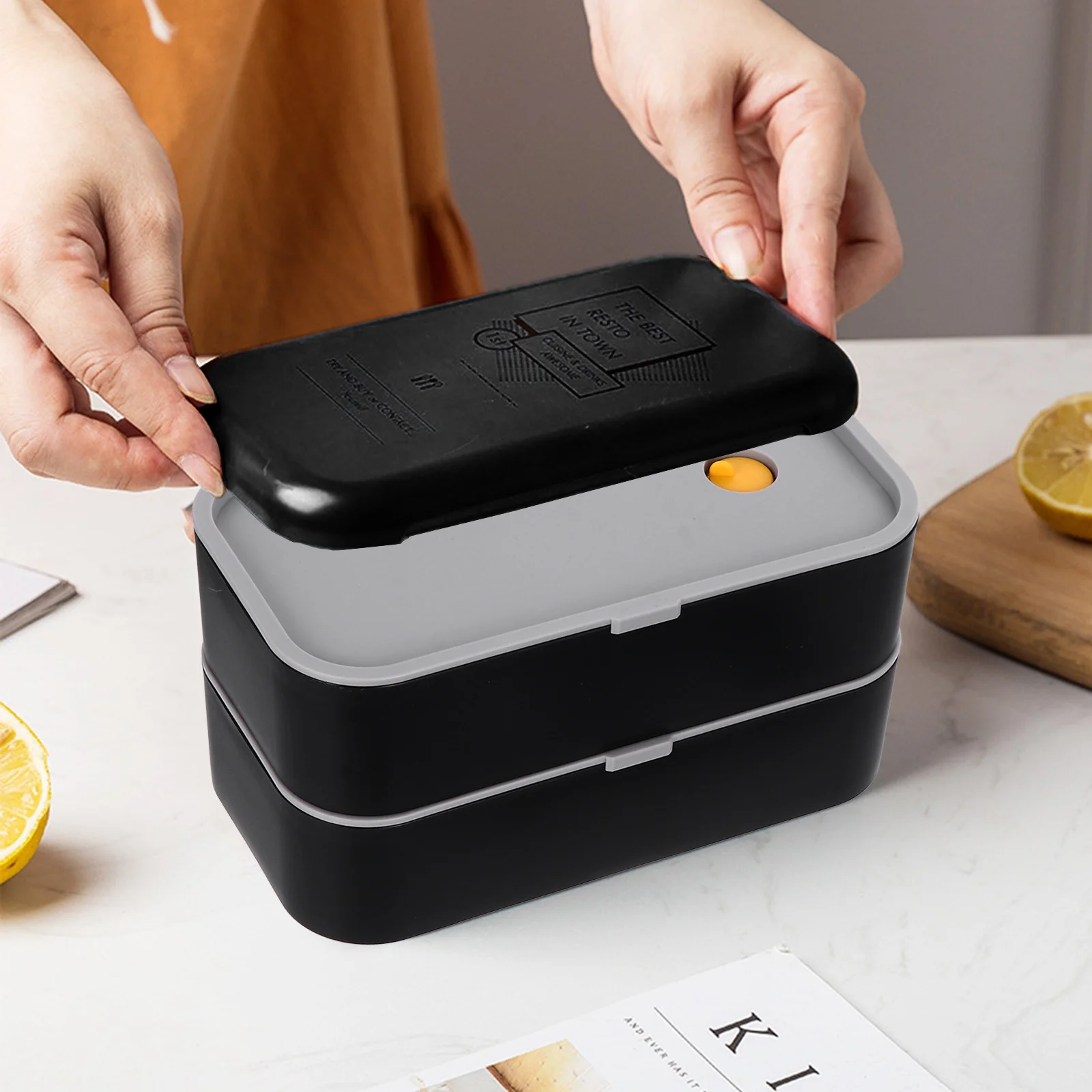 1Pcs Double Layer Lunch Box Bento Container Ecofriendly Leakproof for Student Worker Japanese Bento Box 
1Pcs Double Layer Lunch Box Bento Container Ecofriendly Leakproof for Student Worker Japanese Bento Box