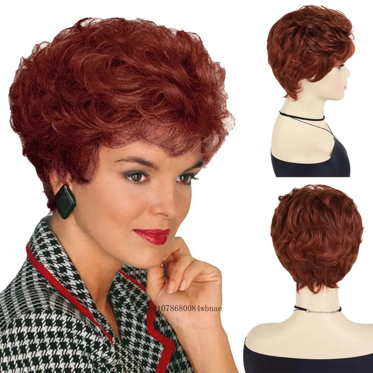 Red Layered Wig Heat Reistant Synthetic Hair Short Pixie Fluffy Wigs with Bangs Fashion Women Wig Daily Party Cosplay Costume
Red Layered Wig Heat Reistant Synthetic Hair Short Pixie Fluffy Wigs with Bangs Fashion Women Wig Daily Party Cosplay Costume