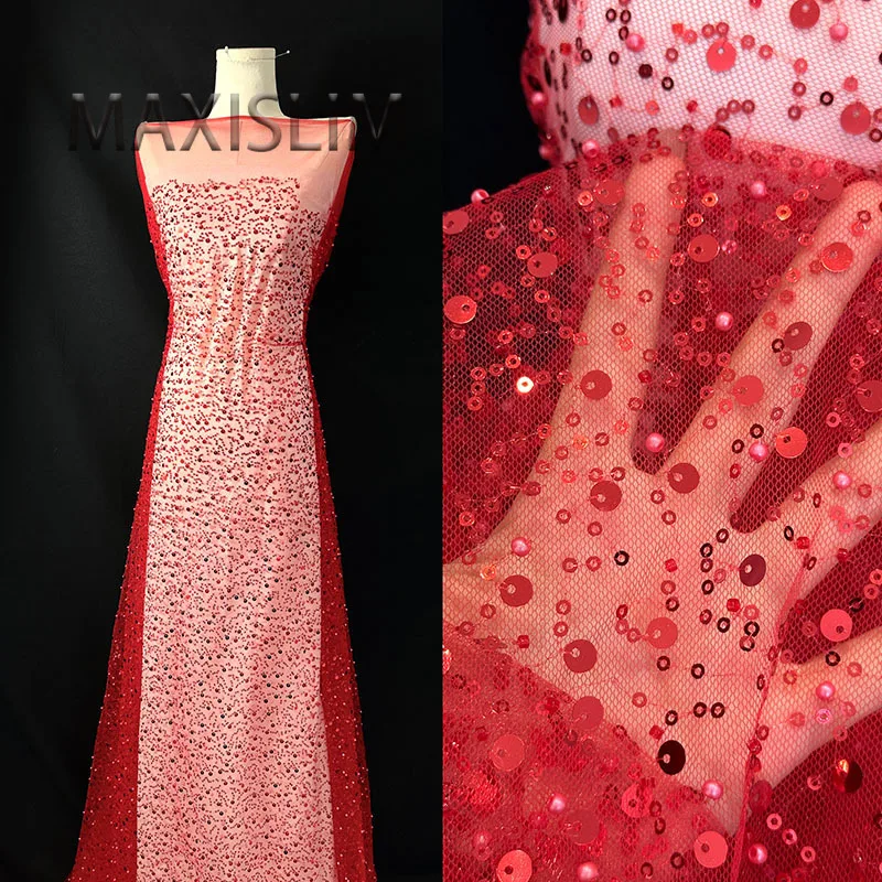 Spot Wholesale Retail 23 Colors Mesh Embroidered Beads Sequin Fabric,Wedding Dress Stage Performance Clothing Fabric Width 125CM
Spot Wholesale Retail 23 Colors Mesh Embroidered Beads Sequin Fabric,Wedding Dress Stage Performance Clothing Fabric Width 125CM