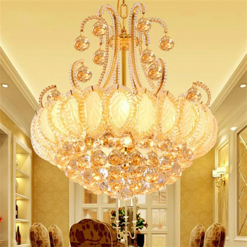 Gold Round Crystal Chandeliers For Living Room Indoor Lamp With Remote Controlled Luminaria Home Decoration Free Shipping
Gold Round Crystal Chandeliers For Living Room Indoor Lamp With Remote Controlled Luminaria Home Decoration Free Shipping