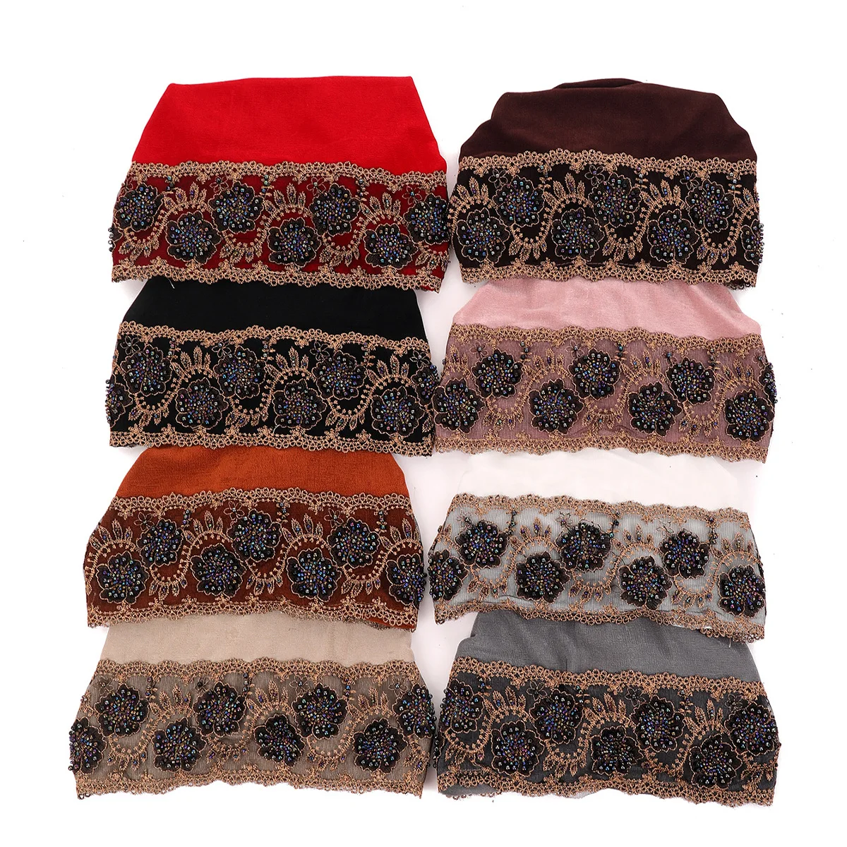 Lace Underscarf Cap Mesh Embroidery Beanies Women Muslim Inner Hijab Beads Hat Turban Bonnet Hair Care Headscarf Turbante Mujer
Lace Underscarf Cap Mesh Embroidery Beanies Women Muslim Inner Hijab Beads Hat Turban Bonnet Hair Care Headscarf Turbante Mujer