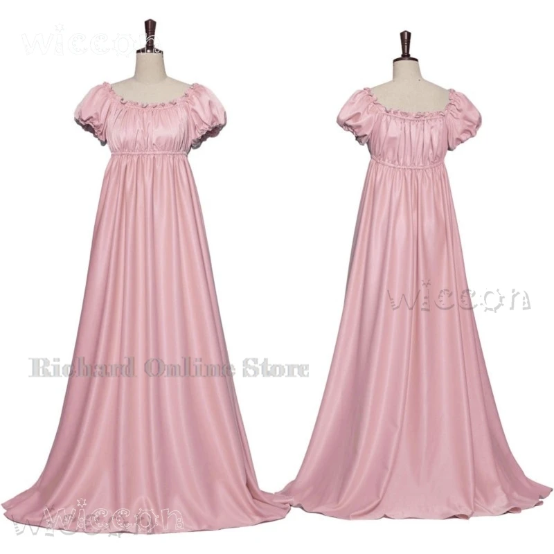 Adult Carnival Costumes New Bridge Style Medieval Retro Off-Shoulder Ruffled Satin Long Ball Regency Gown
Adult Carnival Costumes New Bridge Style Medieval Retro Off-Shoulder Ruffled Satin Long Ball Regency Gown