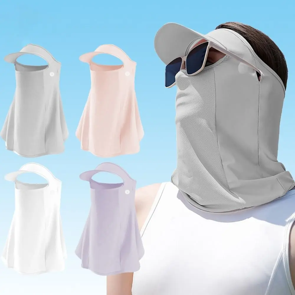 UPF50+ Sun Protection Mask Ice Silk Full Face Anti-UV Neck Scarf Neck Protection Breathable Sunshade Face Mask Summer
UPF50+ Sun Protection Mask Ice Silk Full Face Anti-UV Neck Scarf Neck Protection Breathable Sunshade Face Mask Summer