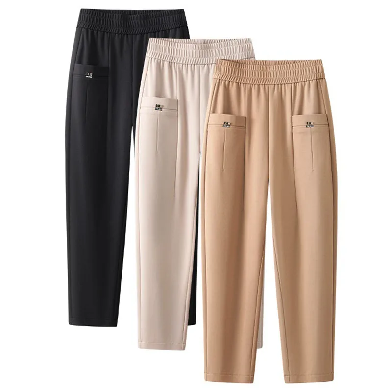 Spring Women Harlan Pants 2024New Solid Color Elastic High Waist Casual Pants Women's Autumn Loose Mom Pants Khaki Black Apricot
Spring Women Harlan Pants 2024New Solid Color Elastic High Waist Casual Pants Women's Autumn Loose Mom Pants Khaki Black Apricot