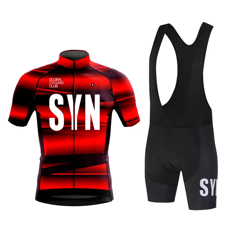 SYN men's cycling suit set summer short sleeved cycling jersey quick drying close fitting outdoor sports shirt cycling bib
SYN men's cycling suit set summer short sleeved cycling jersey quick drying close fitting outdoor sports shirt cycling bib