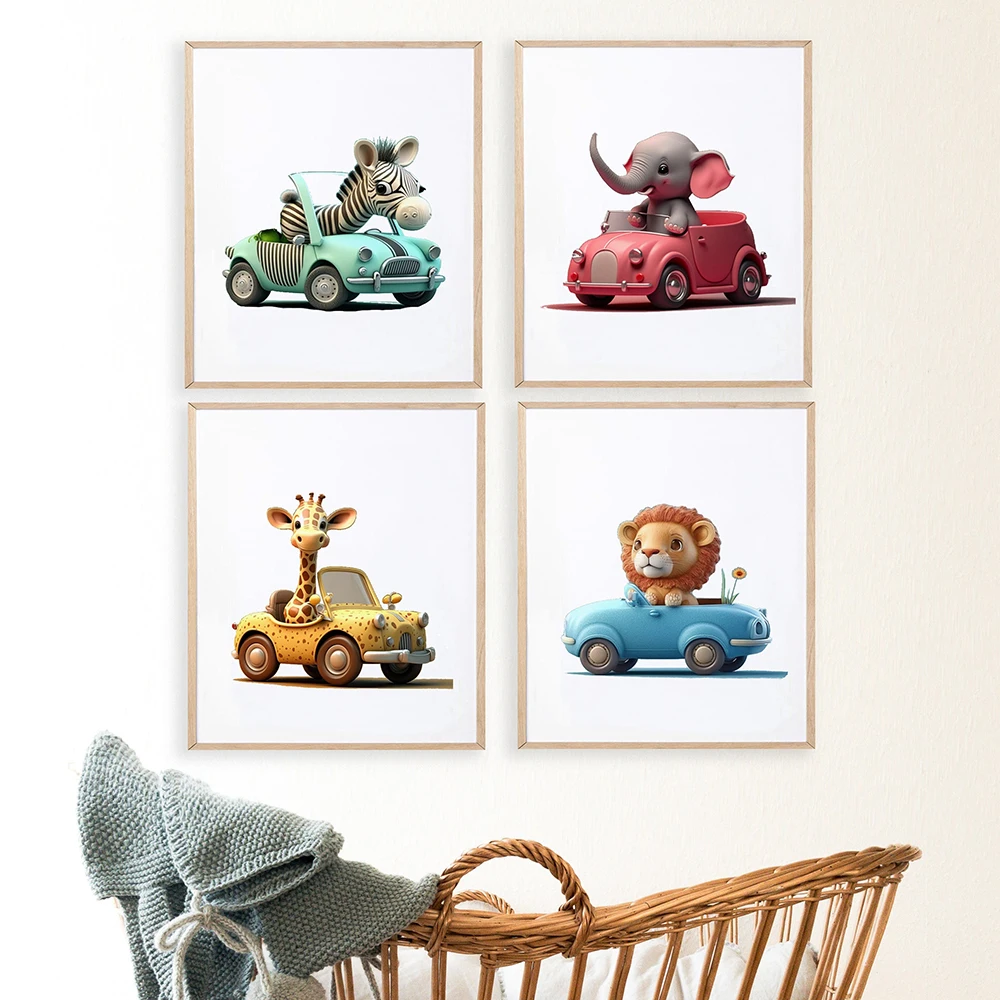 Animals in Vehicles Wall Decor Animal Cars Prints Nursery Cute Safari Animals Canvas Poster Baby Gift Pictures Kids Room Decor
Animals in Vehicles Wall Decor Animal Cars Prints Nursery Cute Safari Animals Canvas Poster Baby Gift Pictures Kids Room Decor