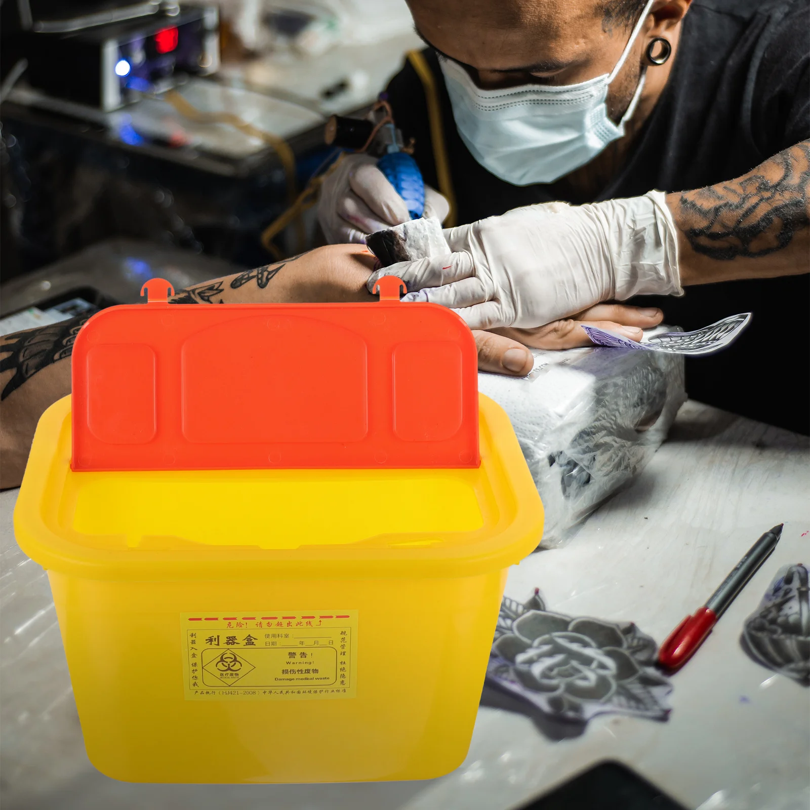 Container Safety Needle Sharps Box For Diabetics Tattooing Waste Disposal Bucket Small Sharps Can Home Use Puncture-Resistant
Container Safety Needle Sharps Box For Diabetics Tattooing Waste Disposal Bucket Small Sharps Can Home Use Puncture-Resistant