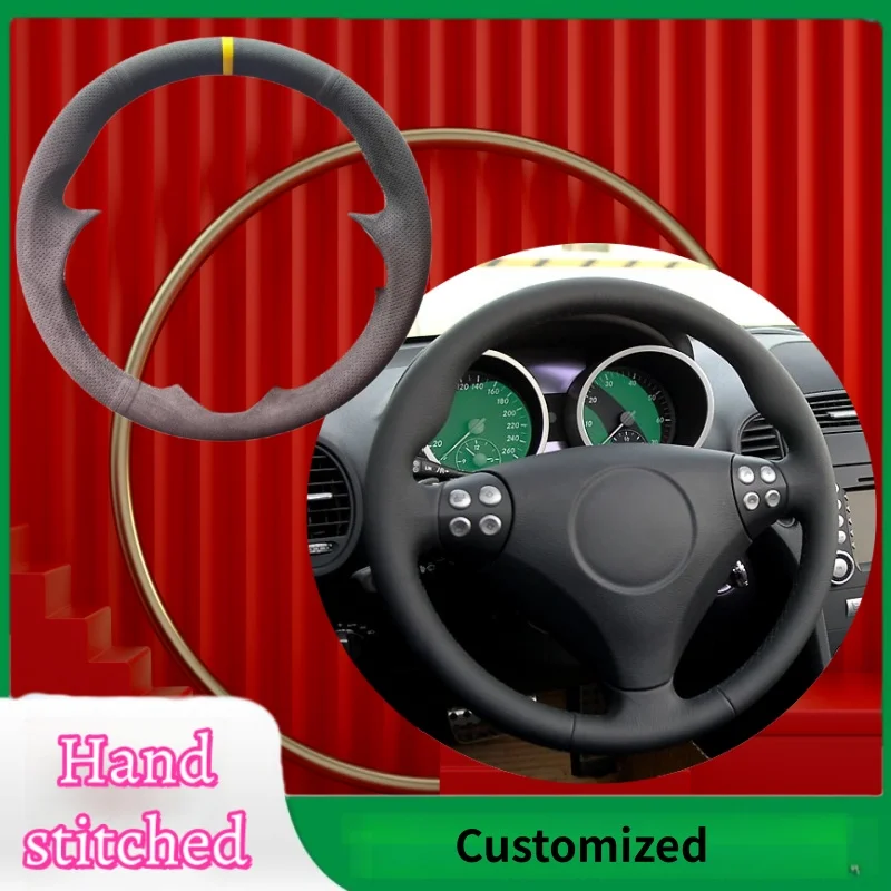 Customized Hand-stitched Suede Leather Steering Wheel Cover For Mercedes Benz C SLK Class W203 R171 2004-2008 Car Accessories
Customized Hand-stitched Suede Leather Steering Wheel Cover For Mercedes Benz C SLK Class W203 R171 2004-2008 Car Accessories