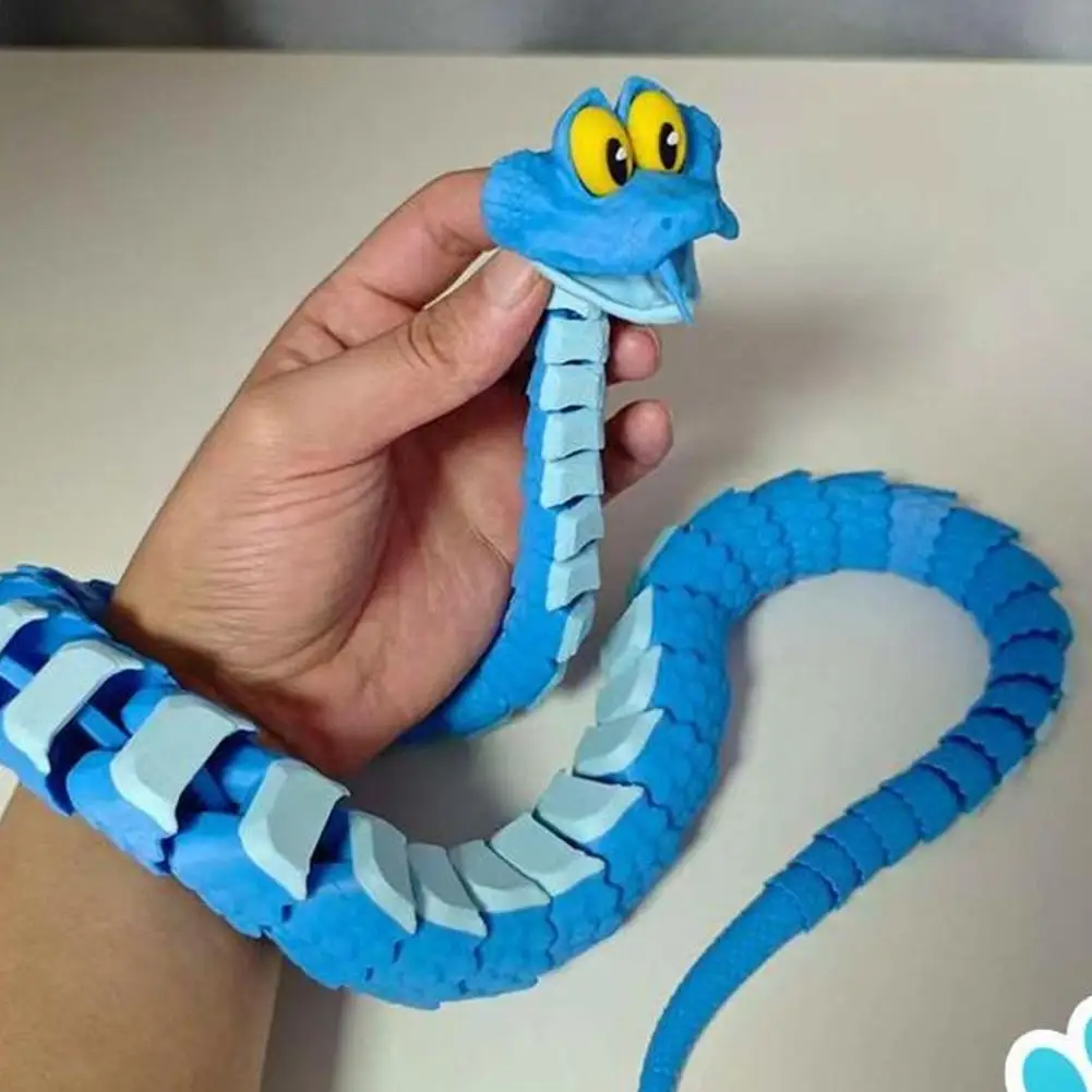 Soft Segmented Flexible Blue Cartoon Snake Toy Bendy Winding Stress Relief Fidget Toy Hand Wrapping Fun Toy Desktop Decor Gift
Soft Segmented Flexible Blue Cartoon Snake Toy Bendy Winding Stress Relief Fidget Toy Hand Wrapping Fun Toy Desktop Decor Gift