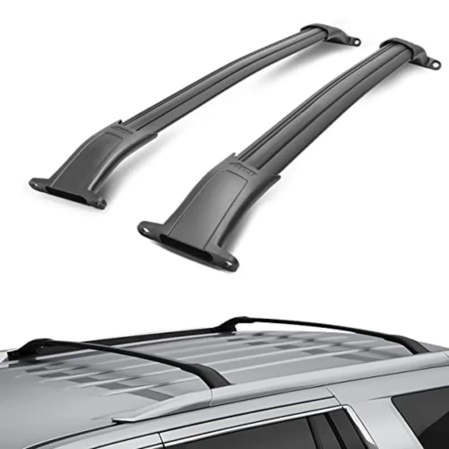 Car roof rack cross bars for SUVs, aluminum, black, lightweight and durable
Car roof rack cross bars for SUVs, aluminum, black, lightweight and durable
